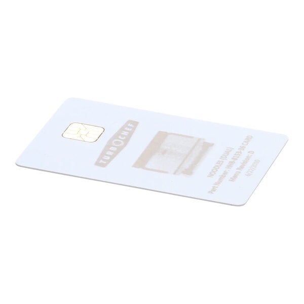 A white TurboChef smart card with a logo and chip.
