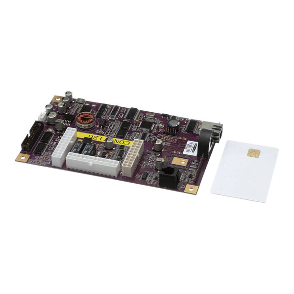 A close up of a white TurboChef Control Board.