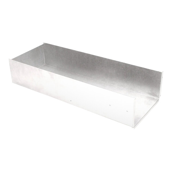 A metal box with a lid.