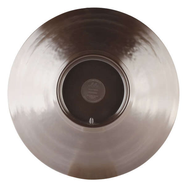 An Elite Global Solutions lapis-colored melamine bowl with a pebbled texture.