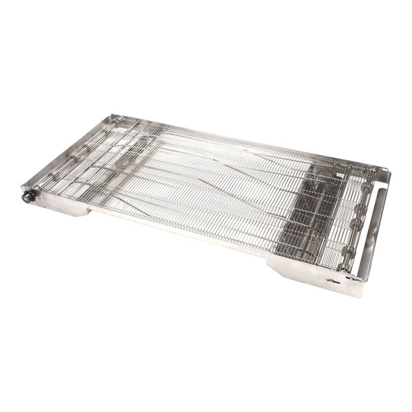 A metal tray and rack with a handle for a TurboChef service kit.