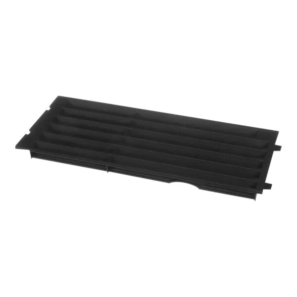 A black rectangular Rational air filter cover with rows of holes.