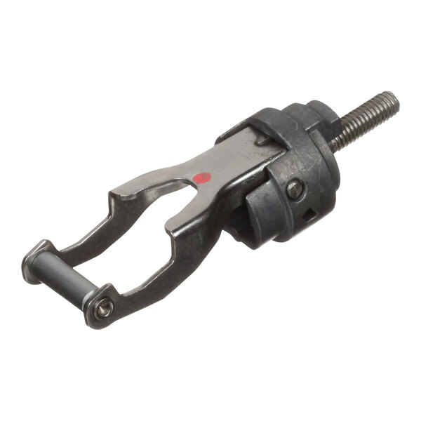 A metal Rational U-bolt with a spring.