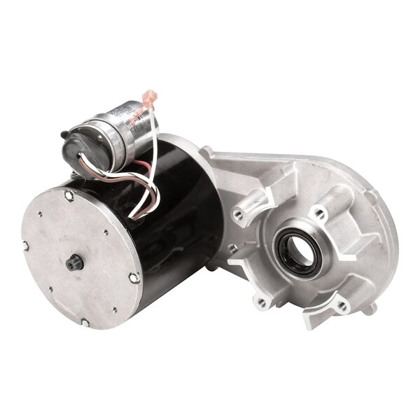 A close-up of a Scotsman 115V gearbox motor.