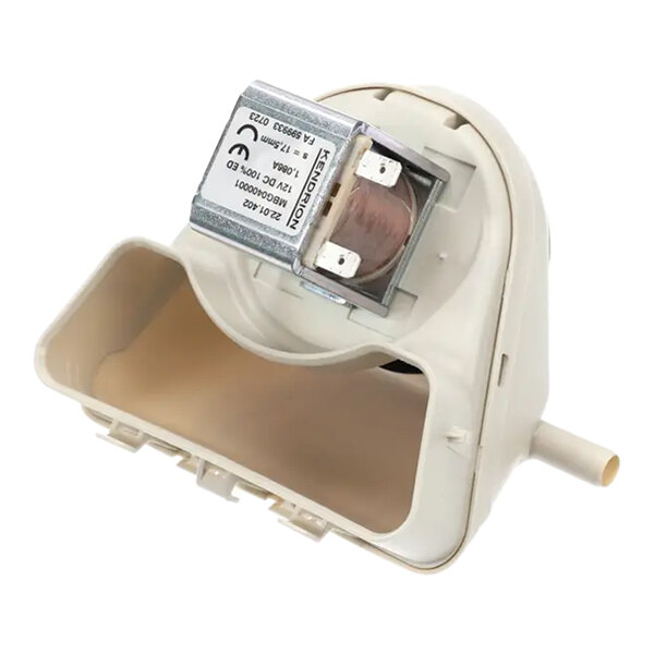 A white Rational humidity control with a small metal motor inside.