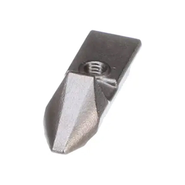 A metal screw with a metal tip.