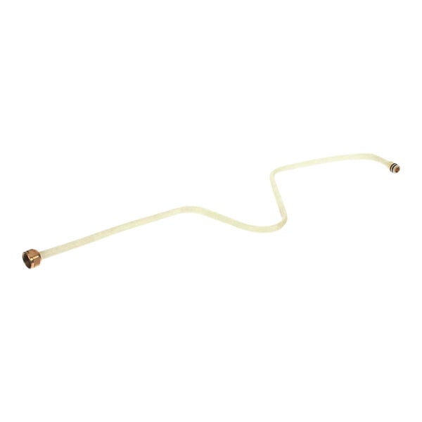 A white hose with a long metal tube on the end.