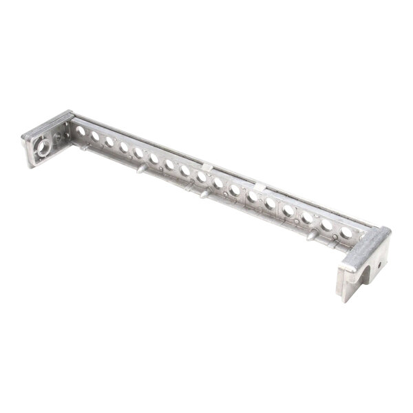 A Wells casting assembly with a metal bar and holes on it.