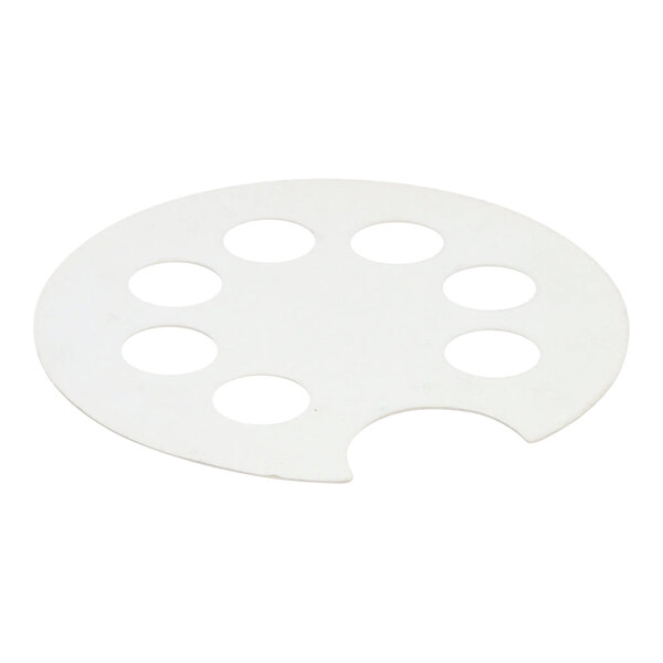 A white Wells insulation pad with six holes in it.