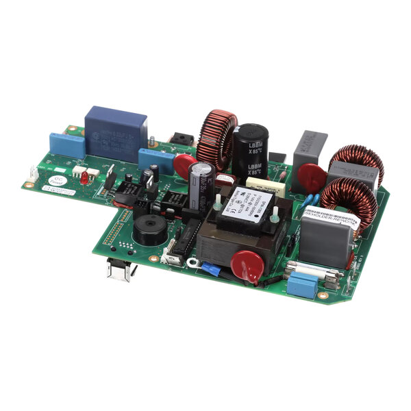 A CookTek inverter board with electronic components on a green circuit board.