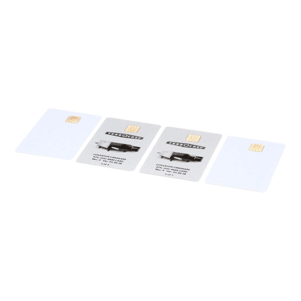 A TurboChef service kit with white and grey chip cards.