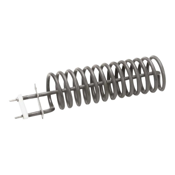 A metal spring with a metal bar.