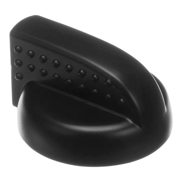 A black plastic CookTek knob with holes on it.