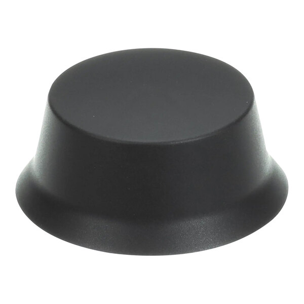 A black object with a white background.