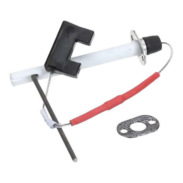 A white Rational ignition electrode with a white strip.