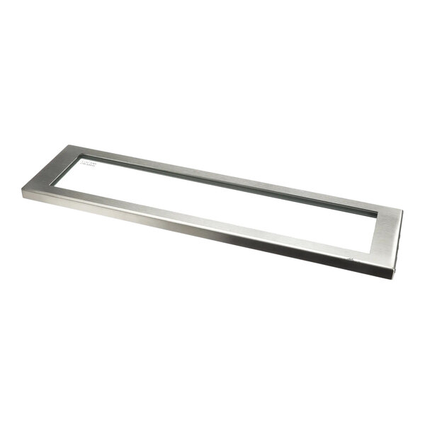 A TurboChef stainless steel window shelf.