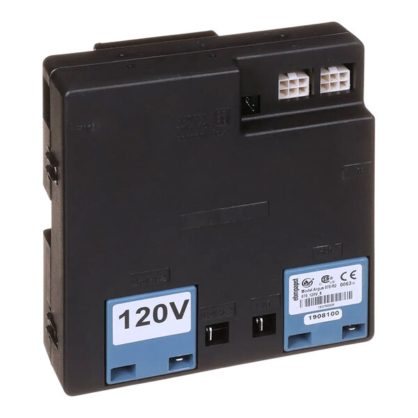 A black Rational Automatic Ignition Controller with white and blue labels.