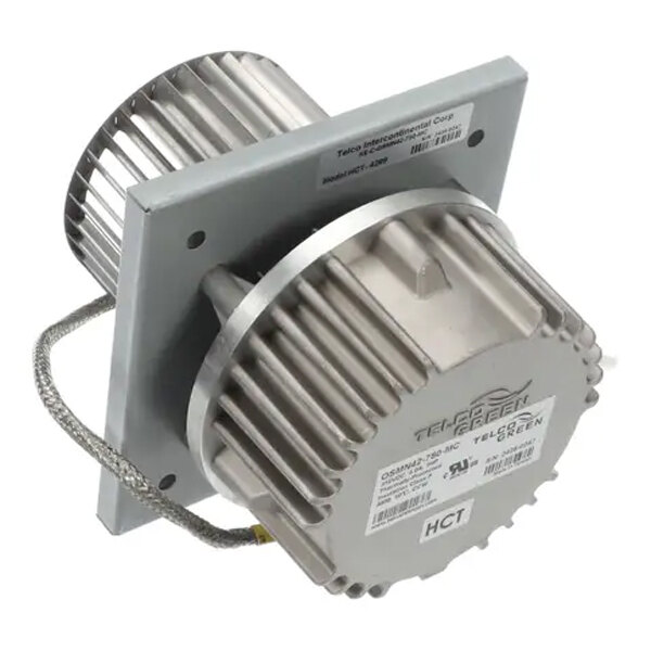 A TurboChef blower motor service kit with a metal fan inside a metal housing.