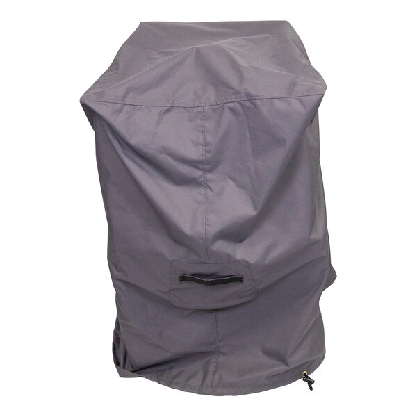 A grey canvas cover for outdoor fryers.