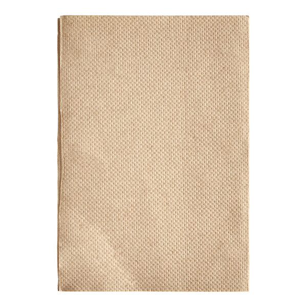 A brown OneUp by Choice Kraft dispenser napkin.