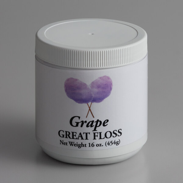 Great Western Great Floss 1 Lb Container Purple Grape Cotton