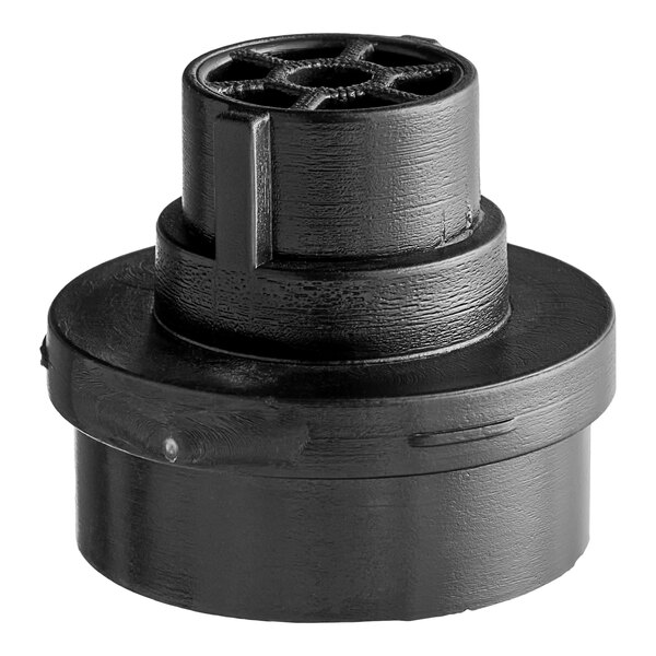 A black plastic connector with a metal cap for an Estella Caffe coffee machine.