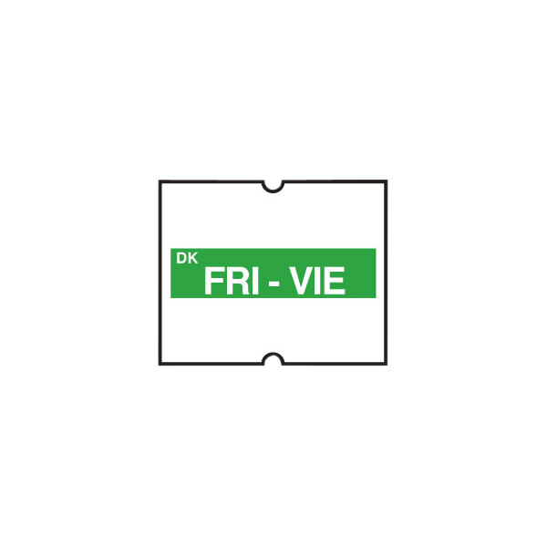 A green rectangular sign with white text reading "Friday"