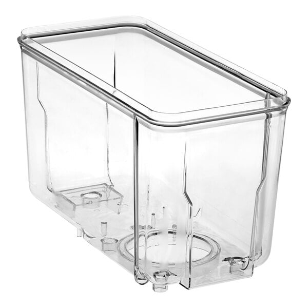 A Galaxy 3 gallon clear polycarbonate bowl with a clear bottom.