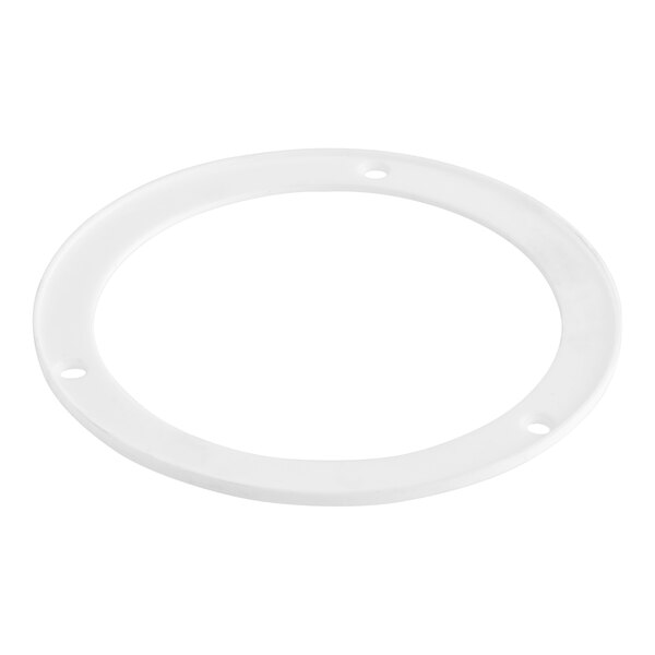 A white round gasket with holes for a Galaxy beverage dispenser.