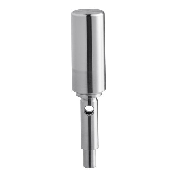 A close-up of a Galaxy stainless steel tap valve for a beverage dispenser.