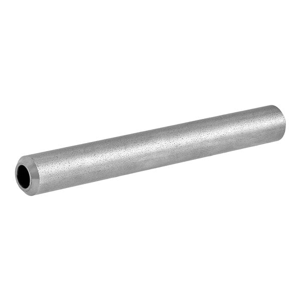 A long metal tube with a hole, the Estella lever shaft for a cheese grater.