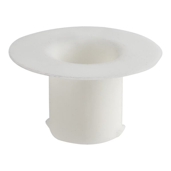 An Avantco white plastic cylinder with a hole on top.