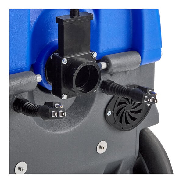 The blue and black water pump for a Lavex 2-stage heated carpet extractor.