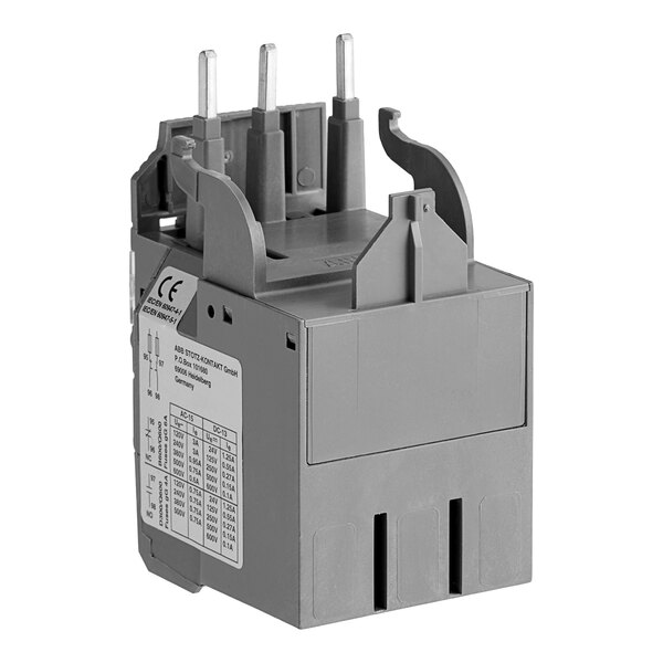 A grey Estella thermal protection fuse with two wires.