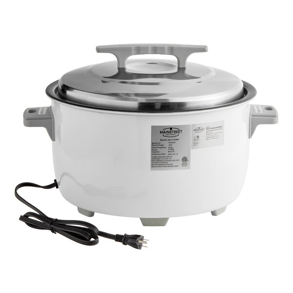 MainStreet Equipment RC-60 60 Cup (30 Cup Raw) Electric Rice Cooker / Warmer - 120V, 1,750W