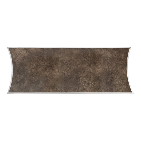 A brown rectangular Eastern Tabletop front panel with a white border.