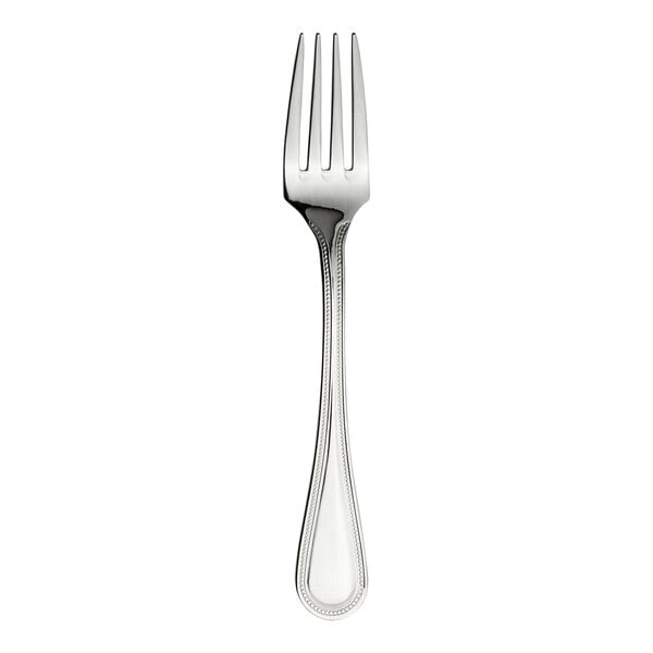 A WNK Pearl from Steelite International silver fork on a white background.