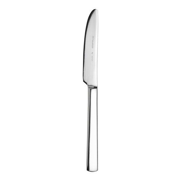 A WNK Silhouette stainless steel butter knife with a silver handle.