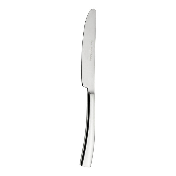 A WNK Zen stainless steel butter knife with a silver handle.