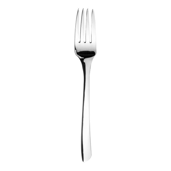 A stainless steel WNK Tuscany dinner fork with a silver handle.