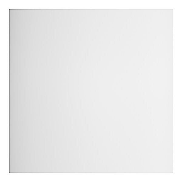 A white square Lancaster Table & Seating outdoor table top.