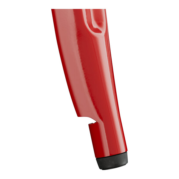 A Lancaster Table & Seating red bar height outdoor table top.