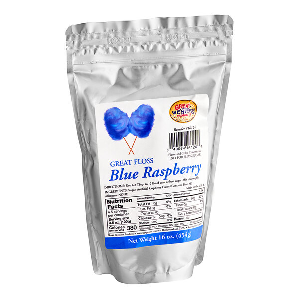 Blue Raspberry Cotton Candy Sugar Floss Carton