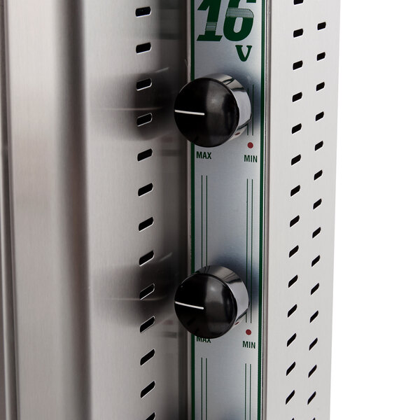 A close-up of a Visvardis Turbo Gas Gyro Machine.