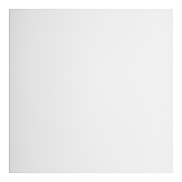 A white square Lancaster Table & Seating outdoor table with a black border on a white background.