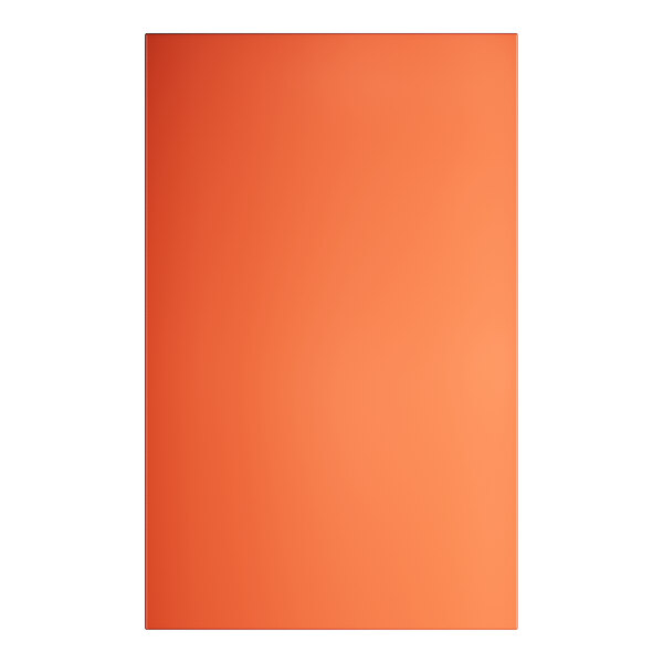 An amber orange rectangular table top.