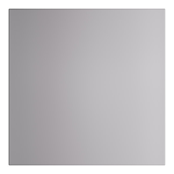 A white square Lancaster Table & Seating outdoor table with a gray background.