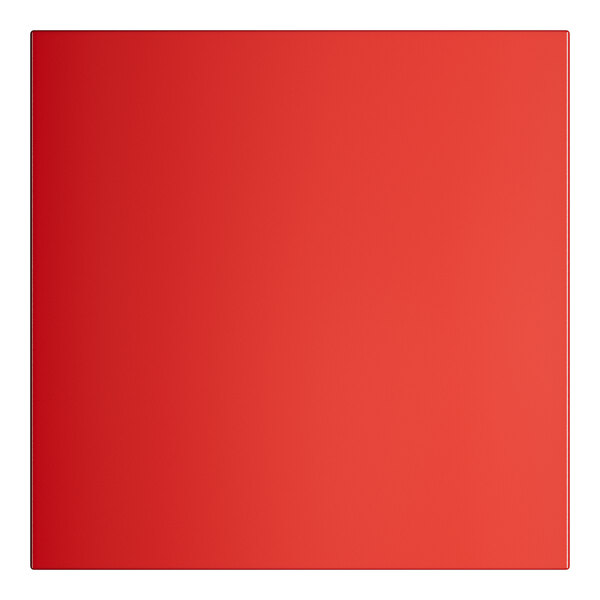 A red rectangular object with a white border.