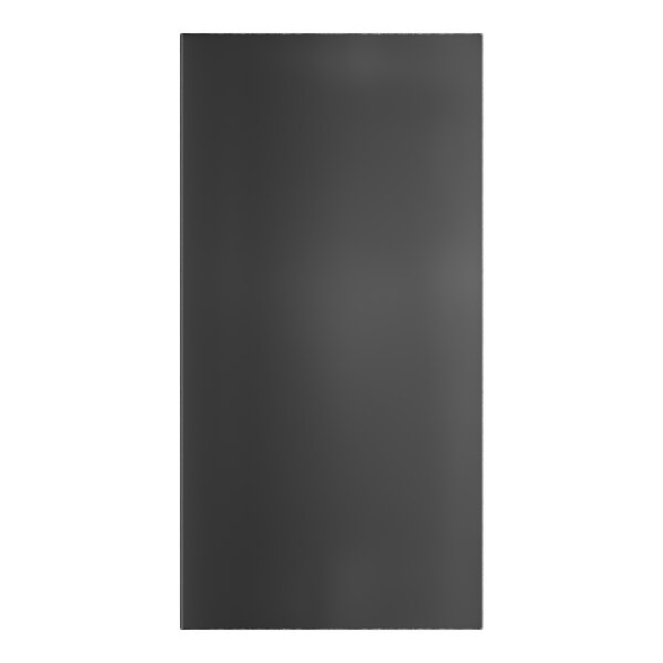 A black rectangular Lancaster Table & Seating outdoor table with a white background.