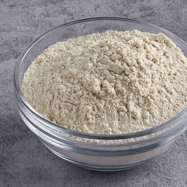 A bowl of Bob's Red Mill Guar Gum powder.